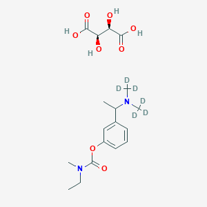 molecular formula C18H28N2O8 B12400459 rac Rivastigmine-d6 Tartrate Salt 