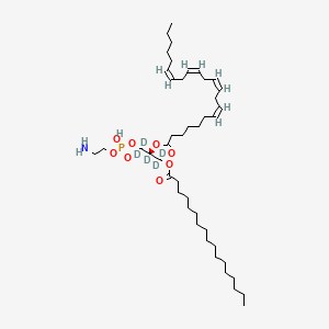 molecular formula C44H80NO8P B12400467 [(2R)-1-[2-aminoethoxy(hydroxy)phosphoryl]oxy-1,1,2,3,3-pentadeuterio-3-heptadecanoyloxypropan-2-yl] (7Z,10Z,13Z,16Z)-docosa-7,10,13,16-tetraenoate 