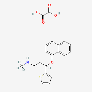 molecular formula C20H21NO5S B12400473 3-naphthalen-1-yloxy-3-thiophen-2-yl-N-(trideuteriomethyl)propan-1-amine;oxalic acid 