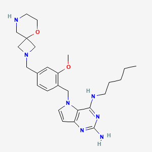 molecular formula C26H37N7O2 B12400476 TLR7/8 agonist 7 