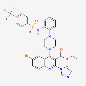 molecular formula C32H28BrF3N6O4S B12400477 Egfr-IN-74 