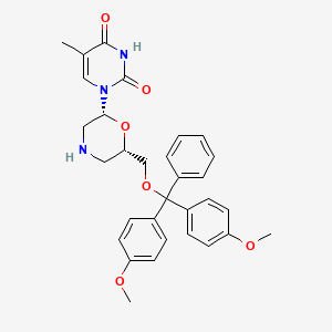 molecular formula C31H33N3O6 B12400484 7'-O-DMT-morpholino thymine 