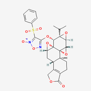 molecular formula C28H28N2O10S B12400507 Antitumor agent-56 