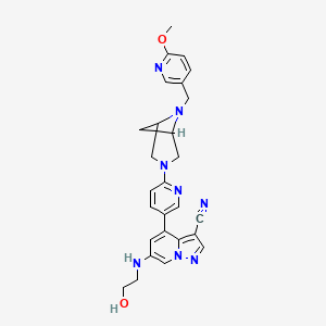 molecular formula C27H28N8O2 B12400520 Ret-IN-15 