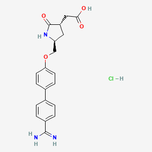 molecular formula C20H22ClN3O4 B12400522 Fradafiban hydrochloride 