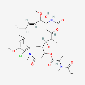 Maytansine, N(2')-deacetyl-N(2')-(1-oxopropyl)-