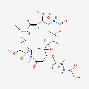 molecular formula C35H48ClN3O10 B1240056 Maytansine, N(2')-deacetyl-N(2')-(1-oxopropyl)- 