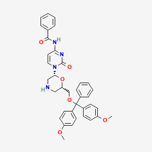 N-[1-[(2R,6S)-6-[[bis(4-methoxyphenyl)-phenylmethoxy]methyl]morpholin-2-yl]-2-oxopyrimidin-4-yl]benzamide