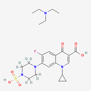 molecular formula C23H33FN4O6S B12400575 Sulfociprofloxacin-d8 (triethylamine) 