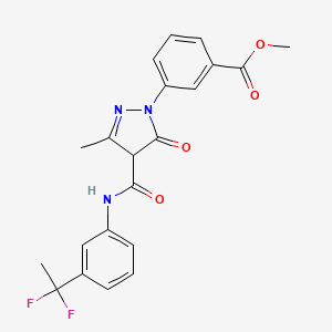 molecular formula C21H19F2N3O4 B12400579 Acss2-IN-2 