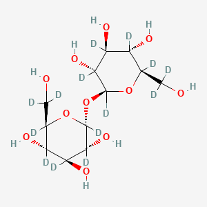 (2R,3S,4S,5R,6S)-2,3,4,5,6-pentadeuterio-2-[dideuterio(hydroxy)methyl]-6-[(2R,3R,4S,5S,6R)-2,3,4,5,6-pentadeuterio-6-[dideuterio(hydroxy)methyl]-3,4,5-trihydroxyoxan-2-yl]oxyoxane-3,4,5-triol