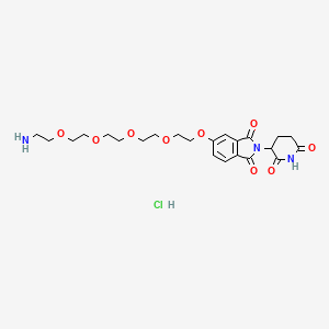 molecular formula C23H32ClN3O9 B12400642 Thalidomide-PEG5-NH2 hydrochloride 