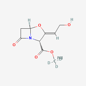 molecular formula C9H11NO5 B12400657 Clavulanic Acid Methyl Ester-13CD3 