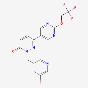 molecular formula C16H11F4N5O2 B12400671 Sevasemten CAS No. 2417395-15-2