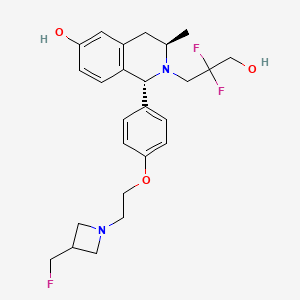 molecular formula C25H31F3N2O3 B12400673 Estrogen receptor antagonist 6 