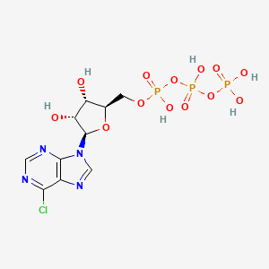 molecular formula C10H14ClN4O13P3 B1240068 6-Chloro-9 beta-D-ribofuranosylpurine-5'-triphosphate CAS No. 55673-61-5