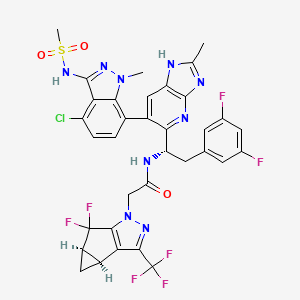 molecular formula C34H27ClF7N9O3S B12400695 Hiv-IN-2 