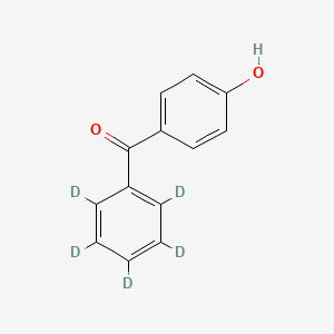 molecular formula C13H10O2 B12400742 (4-Hydroxyphenyl)(phenyl)methanone-d5 