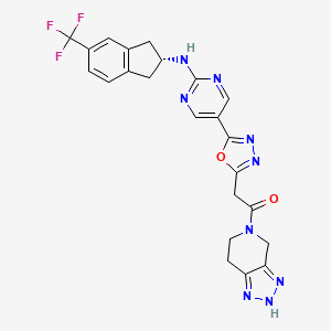 molecular formula C23H20F3N9O2 B12400792 ATX inhibitor 10 