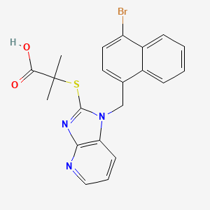 molecular formula C21H18BrN3O2S B12400852 URAT1 inhibitor 2 