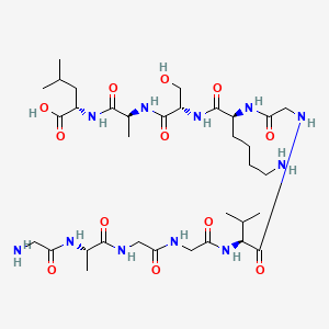 molecular formula C34H61N11O12 B12400858 Gaggvgksal 