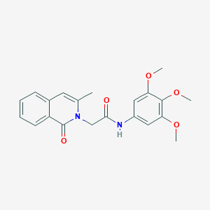 2-(3-methyl-1-oxo-2-isoquinolinyl)-N-(3,4,5-trimethoxyphenyl)acetamide