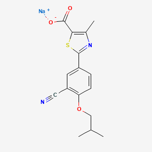 molecular formula C16H15N2NaO3S B12400910 Febuxostat (sodium) 