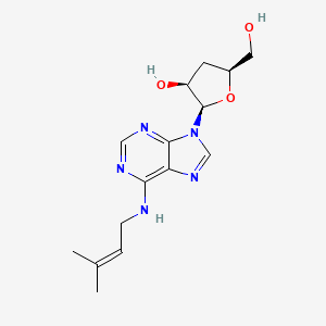 (2R,3S,5S)-5-(hydroxymethyl)-2-[6-(3-methylbut-2-enylamino)purin-9-yl]oxolan-3-ol