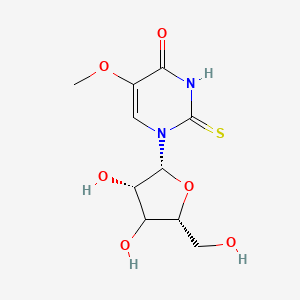 molecular formula C10H14N2O6S B12400945 1-[(2R,3S,5R)-3,4-dihydroxy-5-(hydroxymethyl)oxolan-2-yl]-5-methoxy-2-sulfanylidenepyrimidin-4-one 