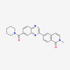 molecular formula C24H22N4O2 B12400977 15-Pgdh-IN-1 