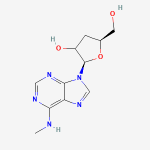 molecular formula C11H15N5O3 B12400999 (2R,5S)-5-(hydroxymethyl)-2-[6-(methylamino)purin-9-yl]oxolan-3-ol 