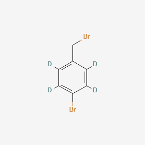 molecular formula C7H6Br2 B12401000 1-Bromo-4-(bromomethyl)benzene-d4 