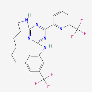 molecular formula C22H20F6N6 B12401043 Idh2R140Q-IN-1 