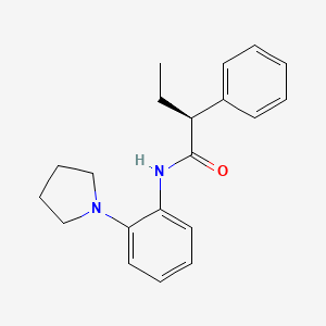 (2S)-2-phenyl-N-[2-(pyrrolidin-1-yl)phenyl]butanamide