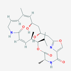 (4R,7R,8R,9Z,14E,16Z,18S,20R)-18,20-dihydroxy-4,8,16-trimethyl-7-propan-2-yl-6,23-dioxa-3,12,25-triazabicyclo[20.2.1]pentacosa-1(24),9,14,16,22(25)-pentaene-2,5,11-trione