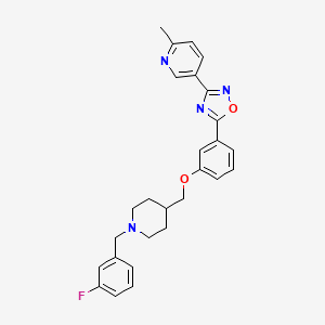 molecular formula C27H27FN4O2 B12401075 AChE/Nrf2 modulator 1 