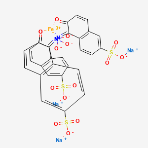 trisodium;iron(3+);(5E)-5-oxidoimino-6-oxonaphthalene-2-sulfonate