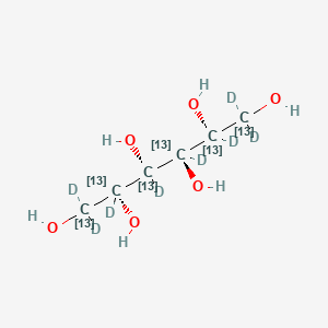 molecular formula C6H14O6 B12401109 D-Mannitol-13C6,d8 