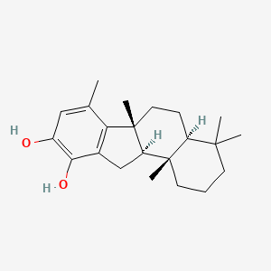 molecular formula C22H32O2 B12401133 (4aS,6aR,11aR,11bS)-4,4,6a,7,11b-pentamethyl-1,2,3,4a,5,6,11,11a-octahydrobenzo[a]fluorene-9,10-diol 