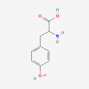 molecular formula C9H11NO3+ B1240116 Tyrosine cation radical 