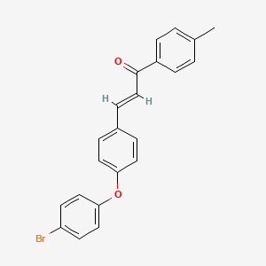 molecular formula C22H17BrO2 B12401220 p38 MAPK-IN-3 