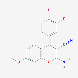 molecular formula C17H12F2N2O2 B12401251 Tubulin polymerization-IN-2 