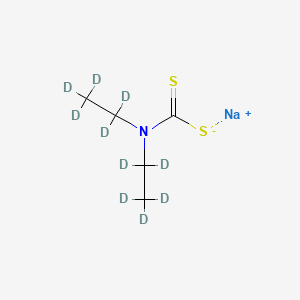 molecular formula C5H10NNaS2 B12401272 Sodium Diethyldithiocarbamate-d10 