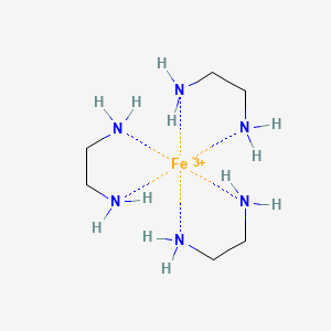 molecular formula C6H24FeN6+3 B1240130 三(乙二胺)铁(III) 
