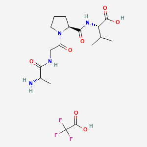 molecular formula C17H27F3N4O7 B12401340 Agpv (tfa) 