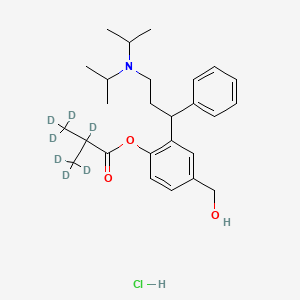 molecular formula C26H38ClNO3 B12401370 Fesoterodine-d7 (hydrochloride) 