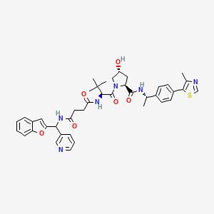 molecular formula C41H46N6O6S B12401379 (S,R,S)-AHPC-C2-amide-benzofuranylmethyl-pyridine 