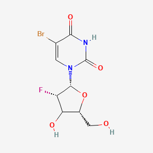 molecular formula C9H10BrFN2O5 B12401426 5-bromo-1-[(2R,3S,5R)-3-fluoro-4-hydroxy-5-(hydroxymethyl)oxolan-2-yl]pyrimidine-2,4-dione 