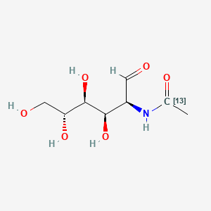 molecular formula C8H15NO6 B12401428 N-Acetyl-D-mannosamine-13C 