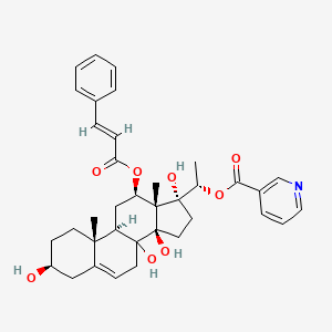 molecular formula C36H43NO8 B1240143 Gagaminine CAS No. 41060-37-1